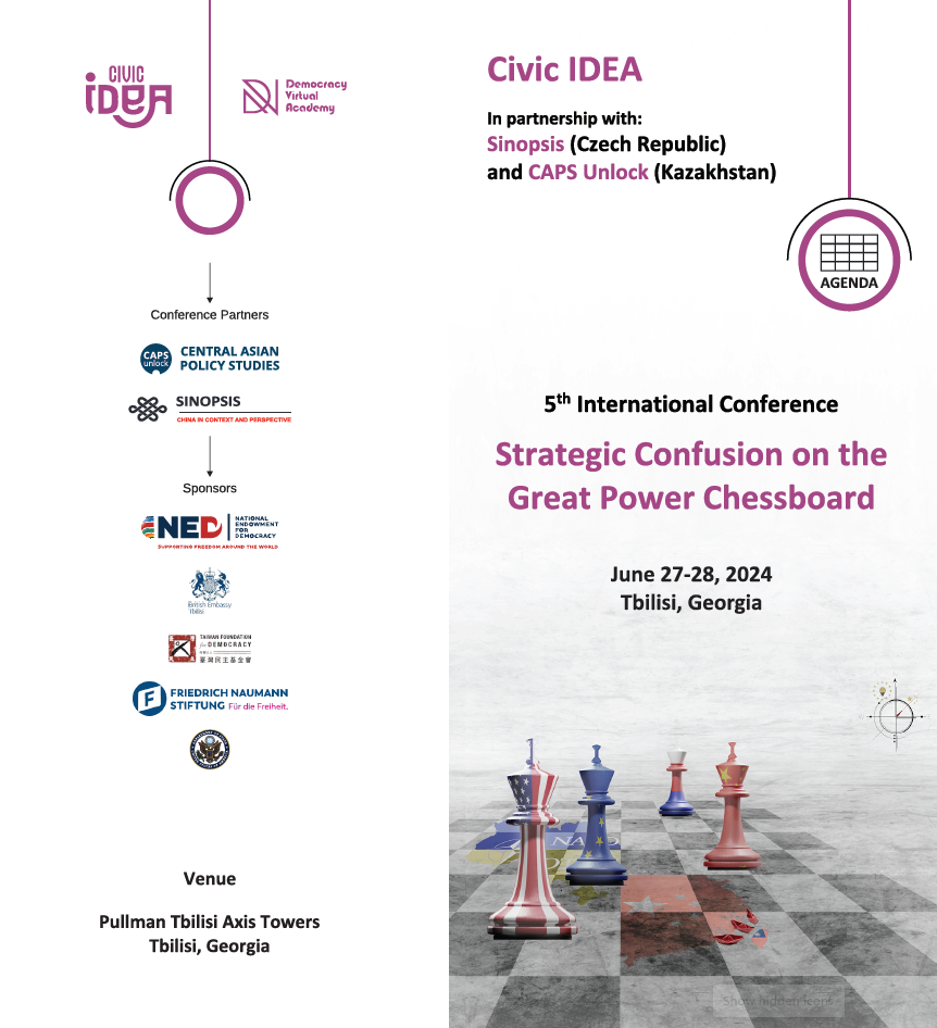 Civic IDEA's 2024 International Conference: "Strategic Confusion on the Great Power Chessboard" AGENDA