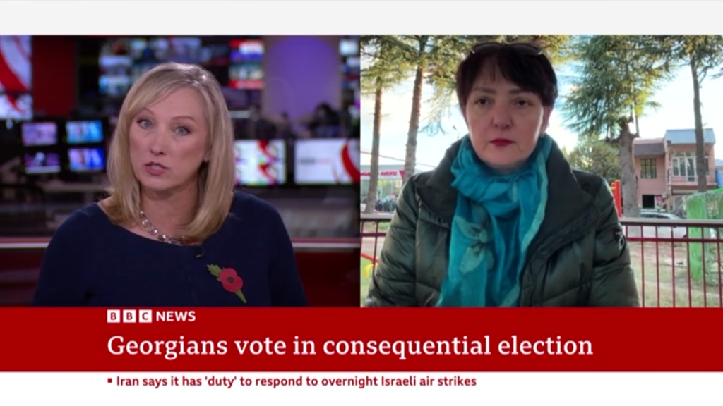 Live with Tinatin Khidasheli on Election Day — BBC World News