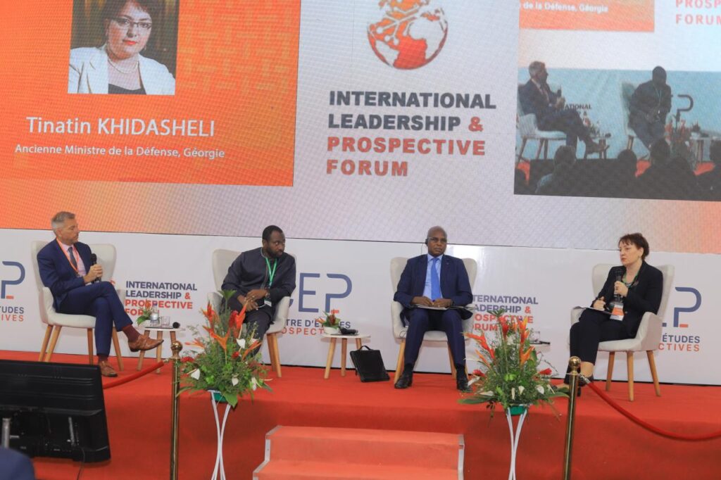 Tinatin Khidasheli at the International Leadership and Foresight Forum in Abidjan