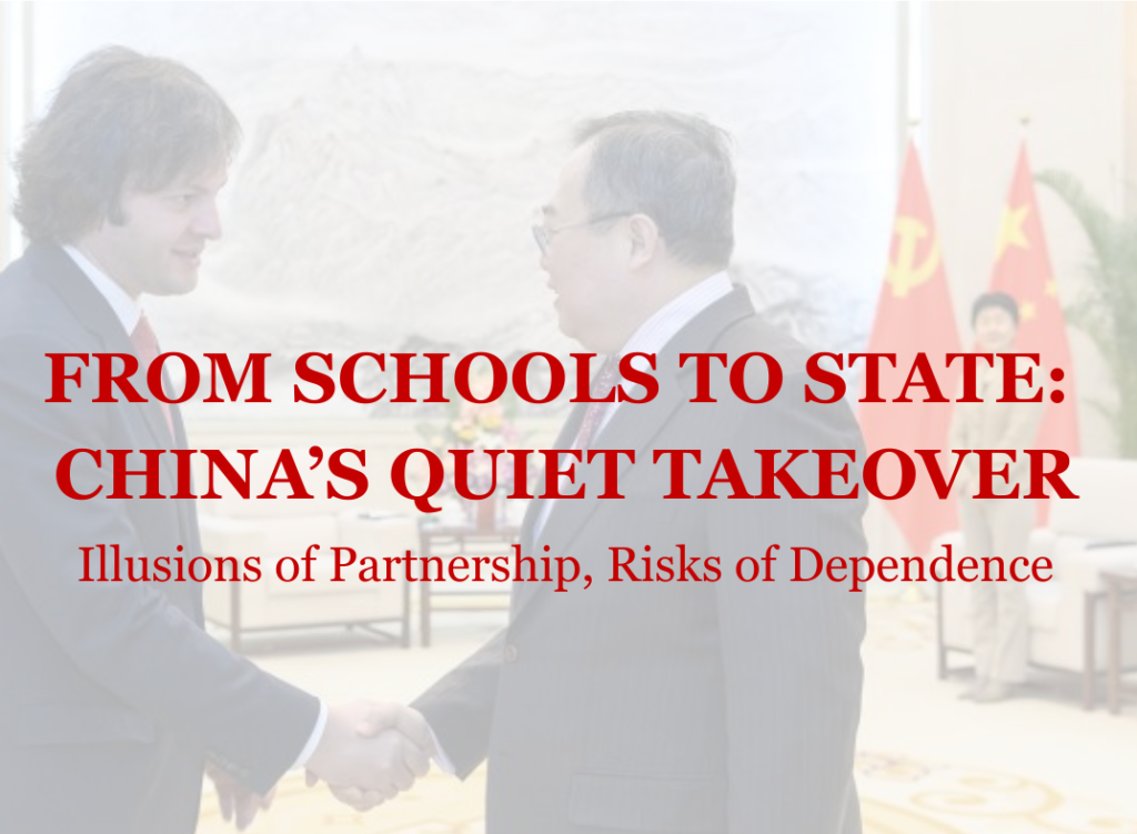 From Schools t to State: China’s Quiet Takeover. Illusions of Partnership, Risks of Dependence