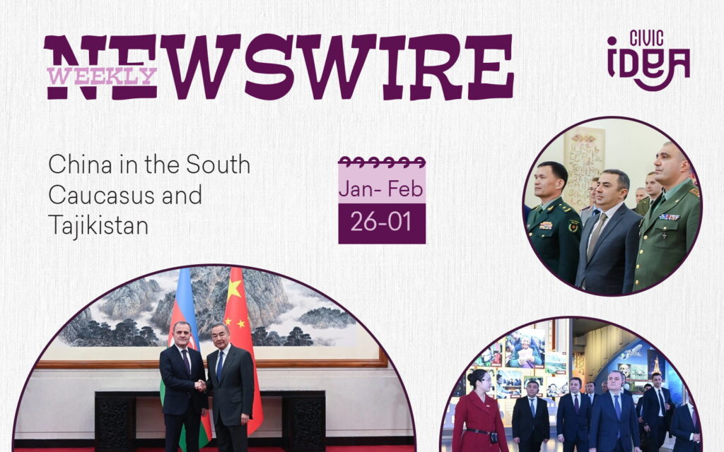 China in the South Caucasus and Tajikistan (26.01-01.02)